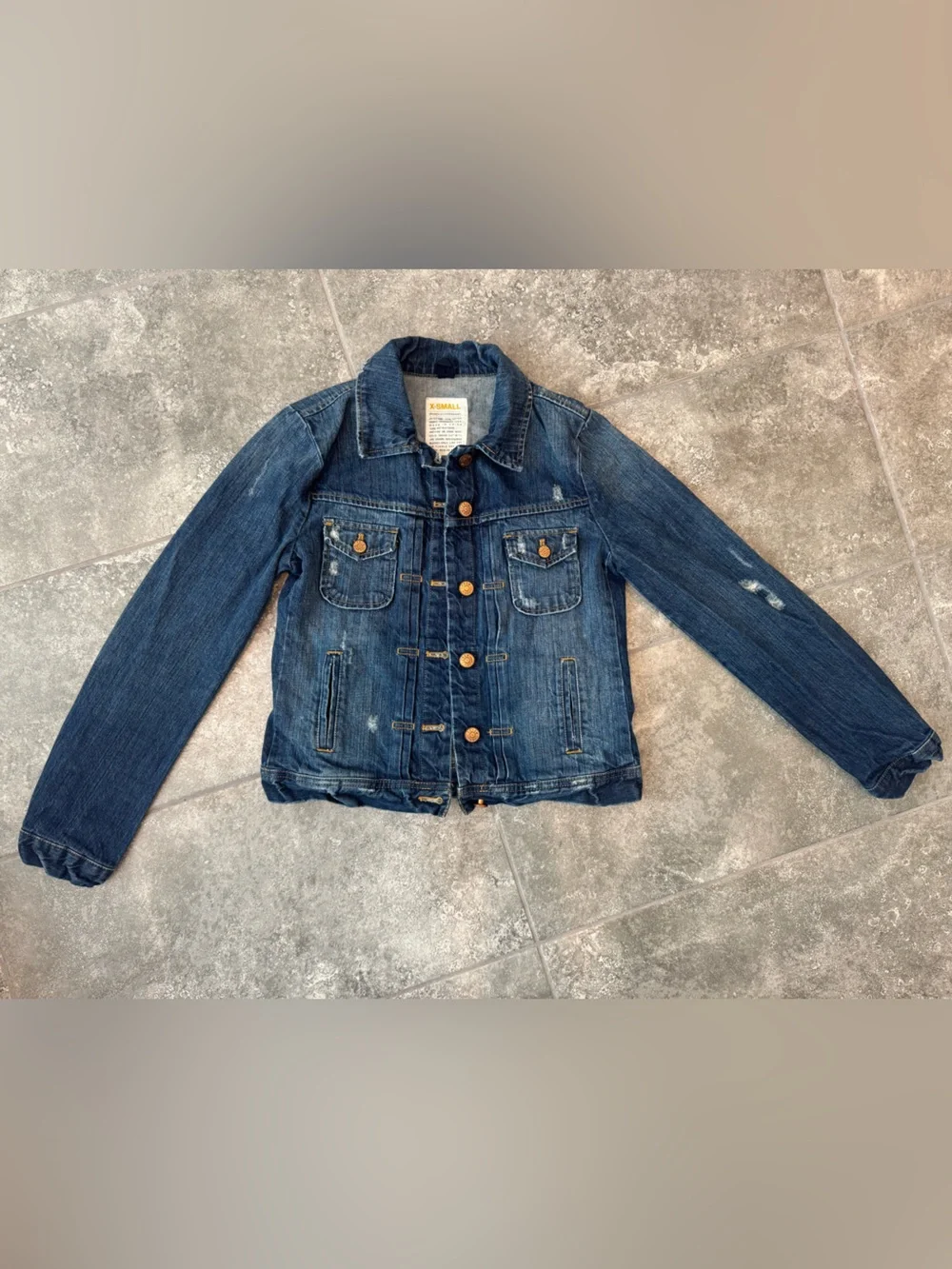 J CREW denim button jacket woman’s XS pre owned - Picture 1 of 8